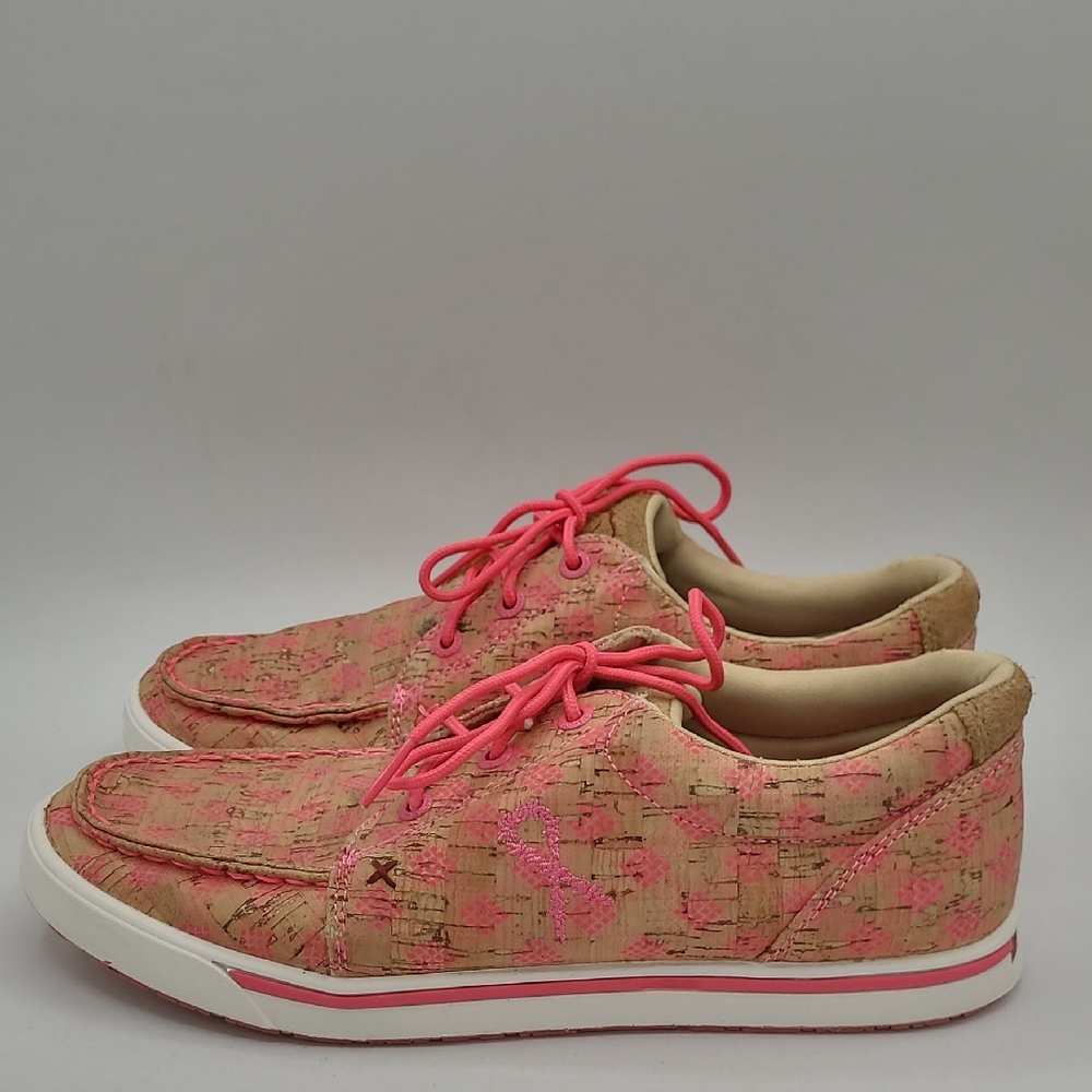 Twisted X Breast Cancer Awareness Shoes Size 8.5 M - Picture 3 of 16